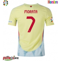 Camiseta España Alvaro Morata #7 Visitante Equipación Eurocopa 2024 manga corta
